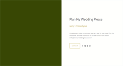 Desktop Screenshot of planmyweddingplease.com